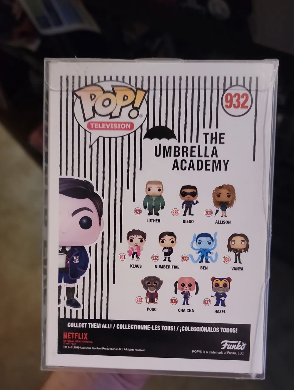 Funko Pop! Television The Umbrella Academy Number Five - Black Chase Edition